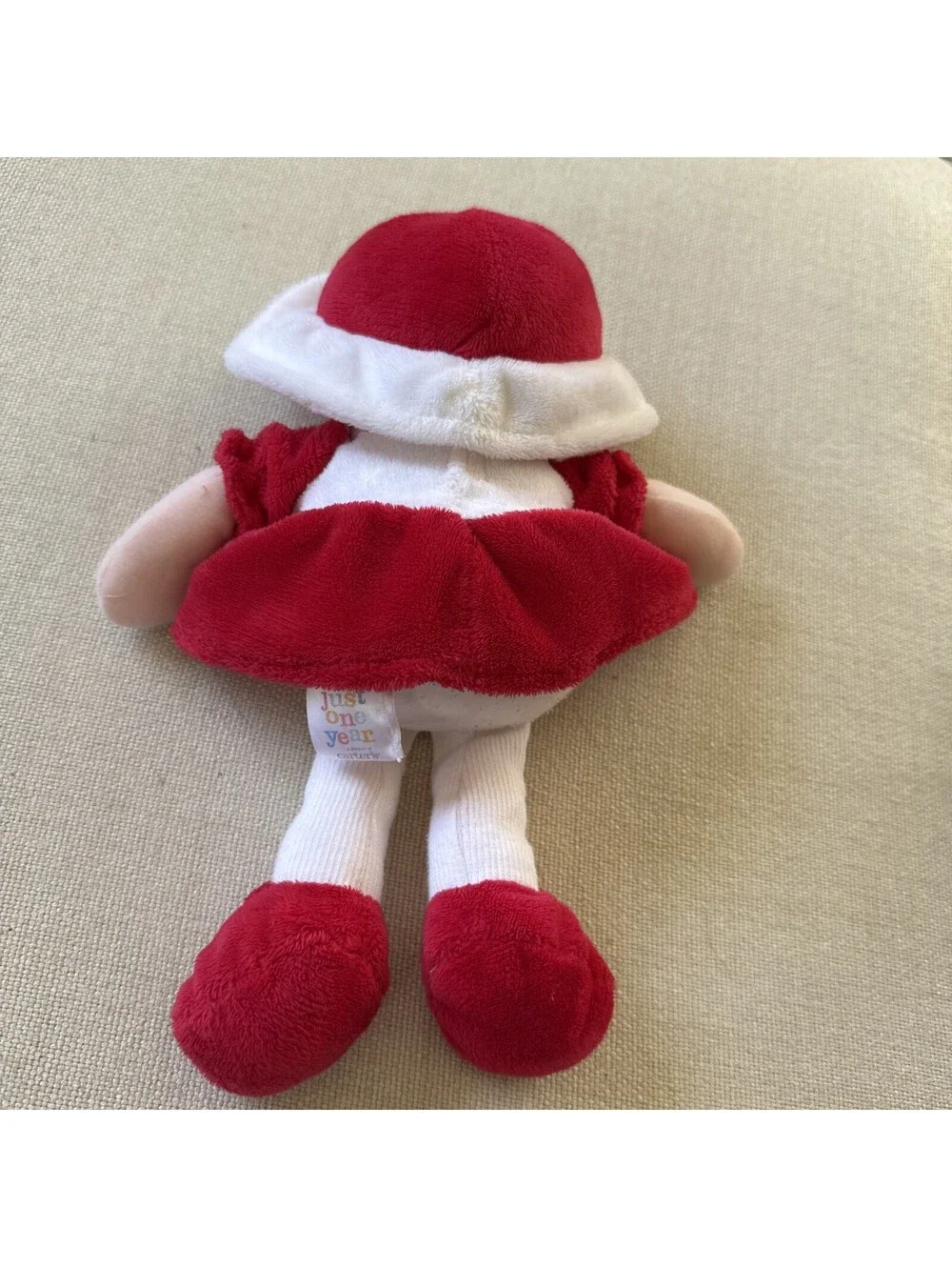 Carters Just One Year Doll Plush 10 Inch Red Sweetheart Stuffed Animal Toy